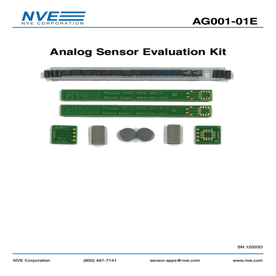巨磁阻類比晶片應用套件 AG001-01E GMR Analog Sensor Evaluation Kit